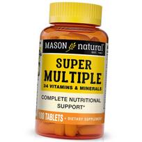 Sudėtingi Super Multivitaminai ir mineralai, Super Multiple, Mason Natural 100 tab (36529063) 100tab