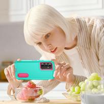 Nešiojamas prakaitą apsaugantis dėklas, skirtas Samsung Galaxy A54 A14 5g A13 A53 S22 Plus S23 ypač smūgiams atspariems kietiems dangčiams for Galaxy A54 5G dangaus mėlyna spalva