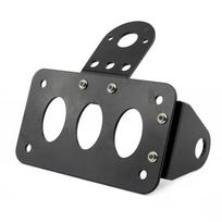 Motociklo šoninis tvirtinimas LED galinis stabdžių žibintas su numerio plokštelės laikikliu Harley Sportster Bobber Number Plate gray