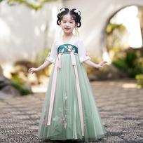 Mergaitė Hanfu senovinis kostiumas vaikams Kinų stiliaus mažos mergaitės suknelė Tang suknelė princesė sijonas tautinis kostiumas vaikams S