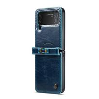 Zflip4 odinis mobiliojo telefono Funda dėklas, skirtas Samsung Galaxy Z Flip4 Flip 4 5g telefono dirželio priedai Samsung Flip4 dėkliams for Samsung Z Flip 4 mėlyna