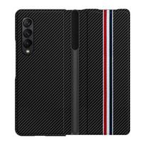 Odinis sulankstomas dėklas, skirtas Samsung Galaxy Z Fold 4 5g plonas sulankstomas išmaniojo telefono dėklas su rašiklio angos vyriu, atsparus smūgiams telefono dėklas Samsung Z Fold 4 black