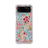 For Samsung Galaxy Z Flip 4 Zflip 3 Case Broken Flowers Bracelet Transparent Soft Silicone Folding Shockproof Protection Cover For Galaxy Z Flip 3