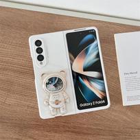 Skirtas „Samsung Galaxy Z Fold 4“ mobiliojo telefono dėklui mielas „Space Astronaut“ laikiklis, stovas Z sulankstomas 3 2 dangtelis For Z Fold 4