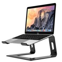Ergonomic Aluminum Laptop Mount Computer Stand Compatible Detachable Laptop Riser Notebook Holder For MacBook 10-15.6 gray