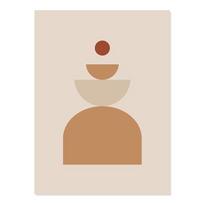Body Line Nordic Posters Canvas Painting Wall Art Modern Abstract Geometric Print Picture Living Room Interior Home Decoration A4 21x30cm No Frame beige