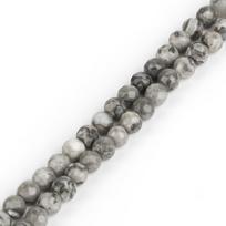 4-10mm/38-93pcs Natural Round Faceted Map Stone Beads for DIY Jewelry Making 4mm 93pcs