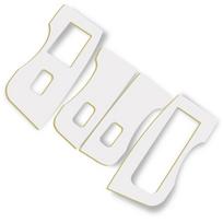 For Tesla Model 3 Y 2023   Accessories Car Interior Door Switch Button Sticker Window Lift Button Panel Suede balta