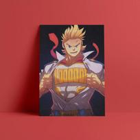 Mirio Togata Boku no Hero Academia Anime Wall Art Canvas Decoration poster prints for living room Home bedroom decor Painting 21*30cm