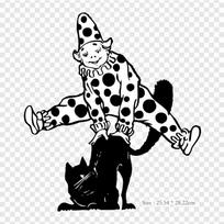 Clown Joker It Iron on Heat Transfer Printing Vinyl Patches Sticker for Clothes DIY Appliques Washable Patches