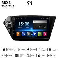 9 colių Android 11 automobilio radijas, skirtas Kia RIO 3 2011-2016 2D multimedijos DVD grotuvas Navigacija stereofoninis galvos blokas Garsiakalbiai Garso GPS WIFI 1+16GB blue