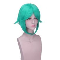 Anime 38CM Žali Trumpi Perukai Plaukai Houseki no Kuni Cosplay Perukas Land of the Lustrous Fosfofilitas Sintetinis Helovino Kostiumas 38CM žalia