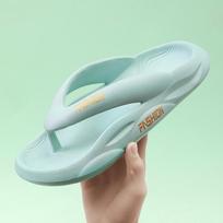 Summer Style Clip Drag Couple Outdoor Seaside Beach Slippers Casual Thickened Tide Drag Couple Style Large Size 44-45 juoda