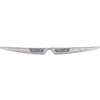 Taikoma22Stiliui BYD YuanplusNerūdijančio plieno slenksčio juosta Sveikinimo pedalas Galinis sparnas Atsarginė galinė dėžė Silver-External Back Fend