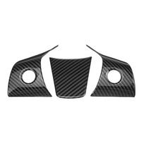 For Tesla Model 3 Model Y Carbon Fiber Steering Wheel Button Cover Trim Car Styling Decoration Car Interior Carbon Fiber