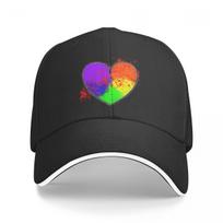 Scarlet Rainbow Heart Baseball Cap Trucker Hat Hip Hop Horse Hat Women'S Beach Outlet Unisex'S black