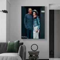 Funny Character Art Van Gogh and Mona Lisa Posters and Prints Canvas Paintings Wall Art Pictures for Living Room Decor No Frame 21*30cm gray