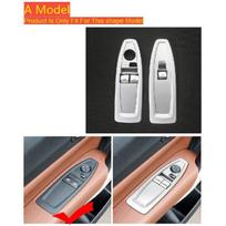 Skirta BMW 1 2 serijos kupė F20 F21 F22 F23 2012-2018 automobilio durų lango stiklas pakėlimo mygtukas, apsaugantis skydelio dangtį, saloną A Model Silver black