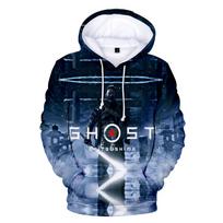 Game Ghost of Tsushima 3D Print Hoodies Samurai Cosplay Sweatshirts Men Women Fashion Hoodie Hip Hop Pullover Unisex Hoody Coats L black
