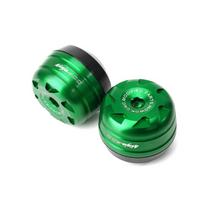 Motorcycle Accessories For KAWASAKI NINJA 400 NINJA400 2018- Front Rear Wheel Fall Prevention Cap Crash one pair Green