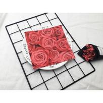 Vienkartinės vakarėlio servetėlės dvigubo sluoksnio, 20 vnt./pak., rožių raštas 20Pcs rožinė