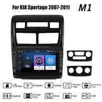8 colių Android automobilinis radijas, skirtas KIA Sportage 2007-2011 su mygtuku rankenėle Automobilinis multimedijos grotuvas GPS navigacija WIFI 2Din Stereo Carplay 2+32GB 1+32GB black