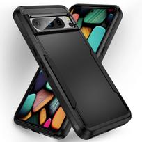 Dviejų sluoksnių 2 viename telefono dėklas, skirtas Google Pixel 8 Pro Pixel8 Pixel7a Pixel7 Pixel6 Pixel 6 7 Pro 6A 7A Pixel6a apsauginiai dėklai for Pixel 7A juoda