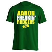 Arron Freaking Rodgers Packers Funny Jersey est Green T-Shirt S