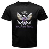 Saints Row 4 Iv Įžymūs vaizdo žaidimai Juodi unisex marškinėliai S