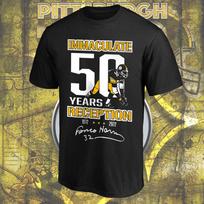 Franco Harris 50 Years Anniversary Pittsburgh Football Team Unisex T-shirt S