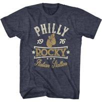 Rocky Patriotiški Rocky Tamsiai Mėlyni Heather Unisex Marškinėliai S