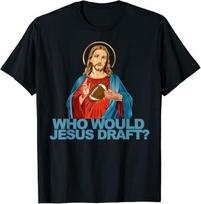 tasy Football Jesus Design Great Unisex T-shirt S