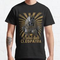 Karalienė Kleopatra Senovės Egipto Didelis Unisex Marškinėliai XXXXL black