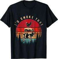 Aš rūkau tą rūkytą mėsą BBQ Šefas Barbekiu Unisex marškinėliai S