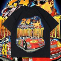 Vintažiniai NASCAR Jeff Gordon lenktyniniai #24 the heat Unisex marškinėliai S