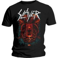 Slayer siūlo Slim Fit juodus unisex marškinėlius S