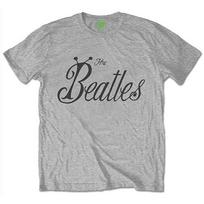 The Beatles Pilko Vabalo Logotipo Unisex Marškinėliai XL gray