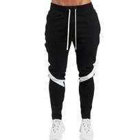 Bėgiojimas vyrams Bėgiojimas Kelnės Sportiniai raišteliai Laisvalaikio Slim Fit Ilgos Kelnės Sportinė Salė Storas kratinys 2XL juoda