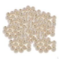200 Pieces Bulk Round Wood Beads Loose Spacer For Jewelry Art Crafts 9MM