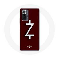 Coque pour Xiaomi Redmi Note 10 Pro Ozark Saison 4 Logo Z Blanc Fond Rouge balta