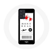 Coque pour Samsung Galaxy A32 5G Billet d'avion Montréal Canada