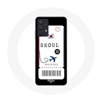 Coque pour Samsung Galaxy A32 5G Billet d'avion Seoul Corée du Sud