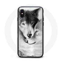 Coque Iphone XS loup toison