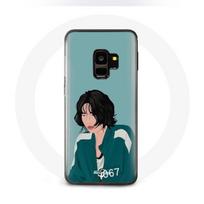 Case - Samsung - Galaxy S9 - Rigid - Blue - Fanart face drawing