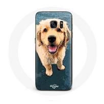 Coque pour samsung galaxy S6 edge Golden retriever Chiot