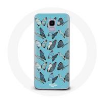 Coque pour Samsung Galaxy A8 2018 Papillons Fond Bleu mėlyna