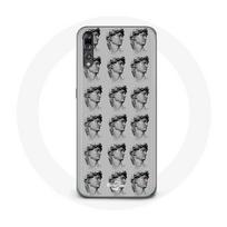 Coque pour Huawei p20 Statue fond gris pilka