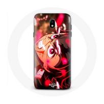 Coque pour Samsung Galaxy J7 2017 Tanjiro Demon Slayer Kimetsu no Yaiba en colère