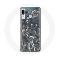Case - Game of Thrones - Samsung Galaxy A30 - Soft - Characters Poster - Grey pilka
