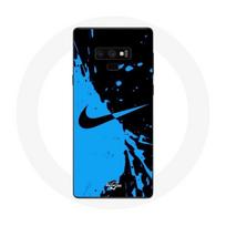 Coque pour Samsung Galaxy Note 9 Nike Logo Bleu et Noir